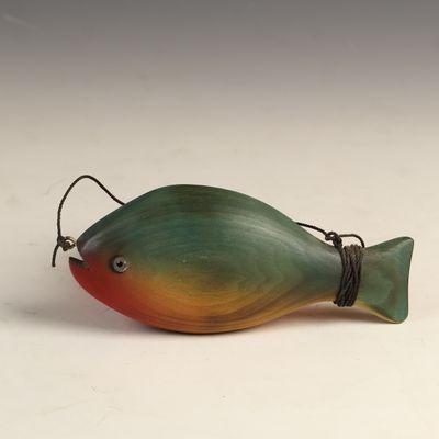 Sale Photo Thumbnail #56: John Jeffrey Barto Carved Wood Sunfish Decoy