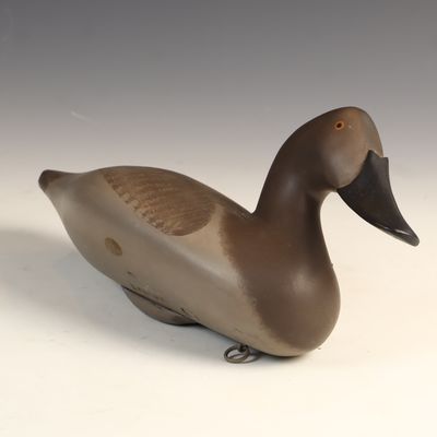 Sale Photo Thumbnail #43: R. Madison Mitchell Hen Canvasback Working Duck Decoy
