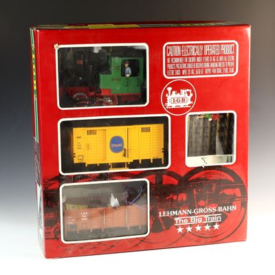 Sale Photo Thumbnail #186: LGB 20401 The Big Train G-Scale Steam Freight Starter Set with Chiquita Boxcar