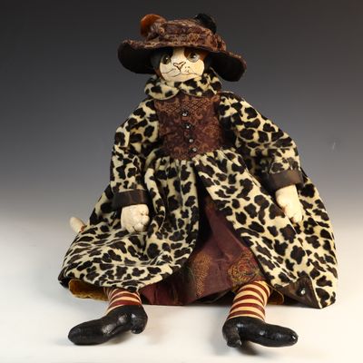 Sale Photo Thumbnail #161: Jacqueline Kent Collection Victoria Cat Cloth Art Doll