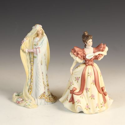 Sale Photo Thumbnail #154: Two Lenox Porcelain Figurines, Rapunzel and First Waltz