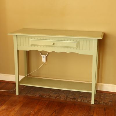 Sale Photo Thumbnail #106: Contemporary Sage Green Cottage Style Console Table