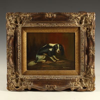 Sale Photo Thumbnail #235: Hershire Canvas Print of a King Charles Spaniel