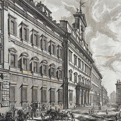 Sale Photo Thumbnail #35: Piranesi, Folio - View of the great Curia Innocenziana [Veduta della Gran Curia Innocenzina]