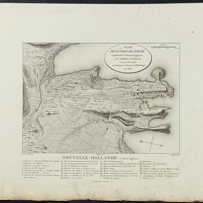 Sale Photo Thumbnail #10: Peron & Freycinet - Plan of Sydney [Australia, New Holland]