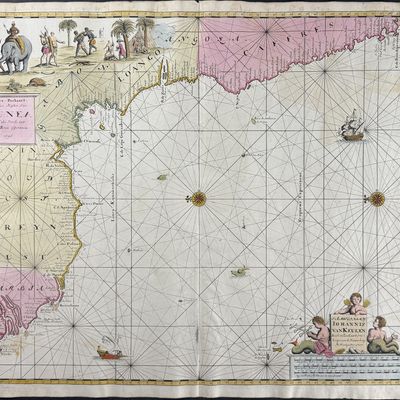 Sale Photo Thumbnail #54: Van Keulen, Rare - Map of the Coast of Guiana