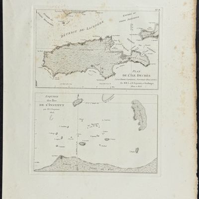 Sale Photo Thumbnail #8: Peron & Freycinet - Maps of Institute Islands & Lacepede Strait, Ile Decres [Australia, New Holland]