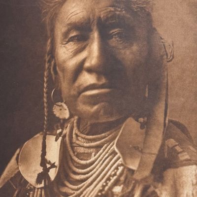 Sale Photo Thumbnail #75: Edward Curtis, Folio - Fish Shows - Apsaroke (Crow Nation)