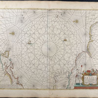 Sale Photo Thumbnail #62: Doncker, pub. 1670 - Map of the East Atlantic