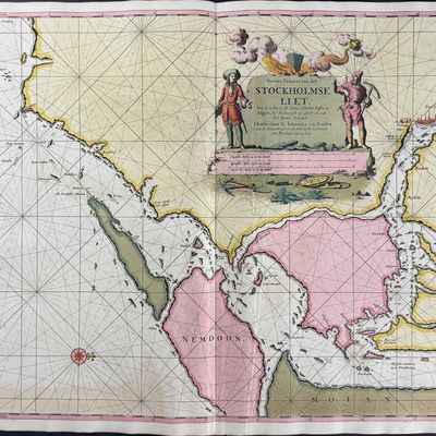 Sale Photo Thumbnail #56: Van Keulen, Rare - Map of Stockholm, Sweden