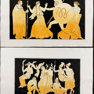 Sale Photo Thumbnail #34: Hamilton - Pair of Engravings of a Painting from a Grecian Vase