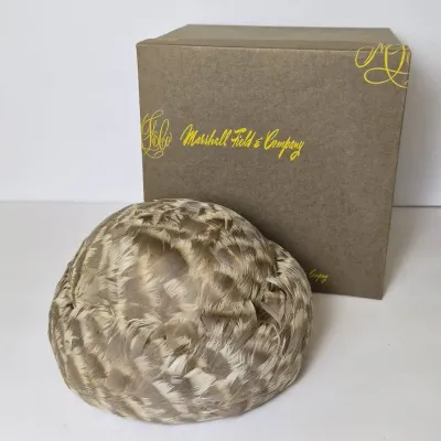 Vintage Albrizio New York Feather-Covered Hat