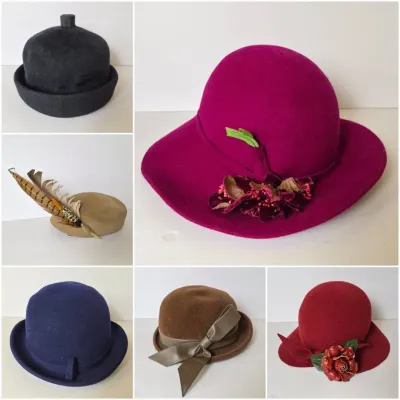 Vintage Frank Olive, Glenover & More Hats - Wool, Feather & More (6)