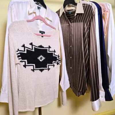 Lauren Ralph Lauren 100% Silk & Cotton Women’s Tops (M-L)