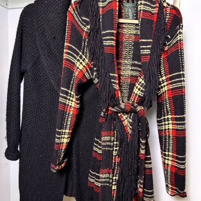 Lauren Ralph Lauren & Max Studio Wool-Blend Cardigans (2) Size XL