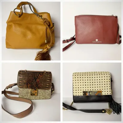 Vince Camuto Leather Handbags (4) Including Dust Bags 