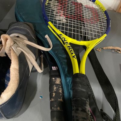 Sale Photo Thumbnail #480: Sports shoes and racquets