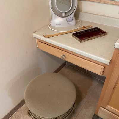 Sale Photo Thumbnail #242: Vanity stool and more