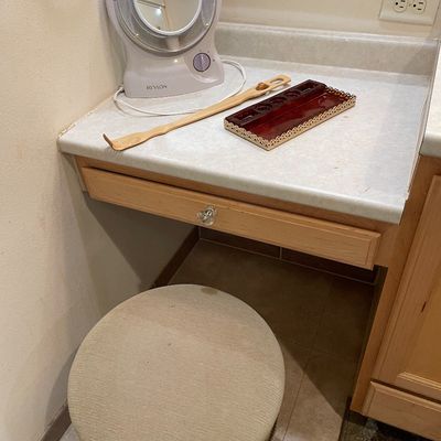 Sale Photo Thumbnail #244: Vanity stool and more
