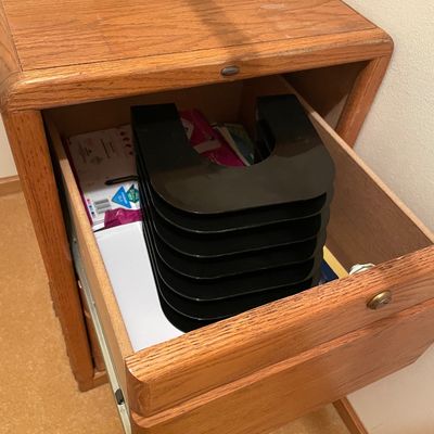 Sale Photo Thumbnail #228: Wood filing cabinet