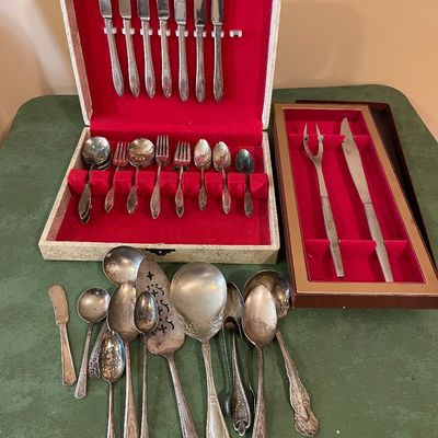 Sale Photo Thumbnail #687: Stainless serving items