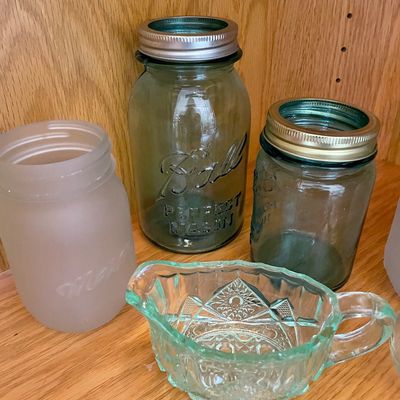 Sale Photo Thumbnail #123: Jars and clear glass