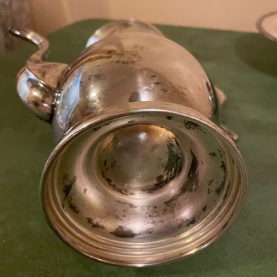 Sale Photo Thumbnail #442: Silver plate tea set