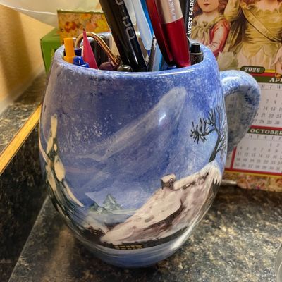 Sale Photo Thumbnail #19: Mug feels like a hard resin