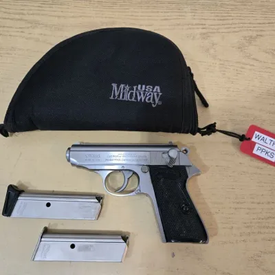 Sale Photo Thumbnail #8: Inter Arms Walther PPK/S .380 ACP # S139087 Tag 293
2 Mags - Soft Case