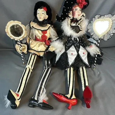 Wayne M. Kleski Harlequin Jester Art Dolls