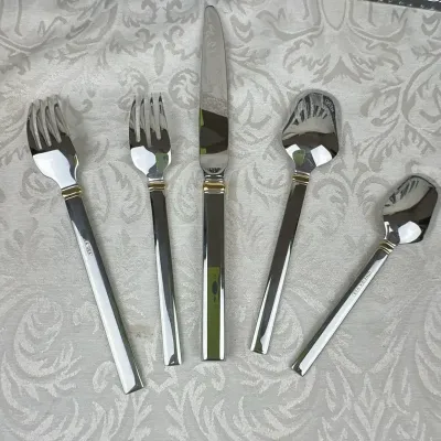 Oneida 'Midnight' Stainless Steel Flatware, Service for 12