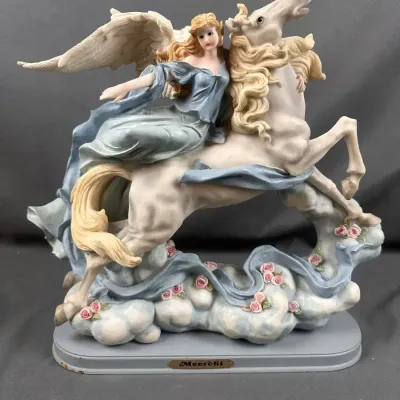 MRH 'Meerchi' Angel and Horse Figurine on Cloud Base