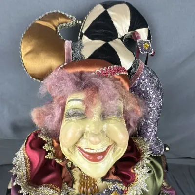 Katherine's Collection Large Harlequin Jester Display Doll