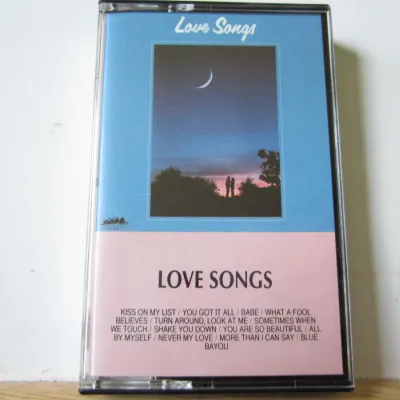 Vintage 'Love Songs' Compilation Cassette Tape