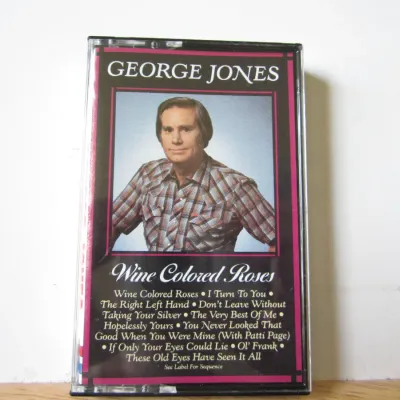 George Jones "Wine Colored Roses" Cassette Tape
