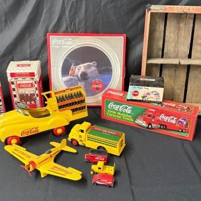 Curated Coca-Cola Collectibles & Die-Cast Lot (Xonex, Ertl & More)