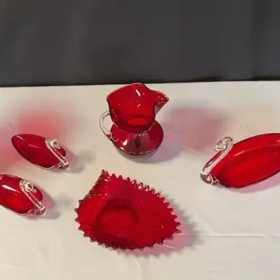 Blood Swans - Gone With The Wind Ruby Red Glassware