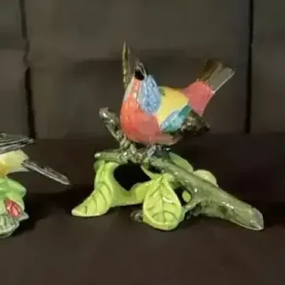 Vintage Goebel W. Germany Porcelain Bird Figurine Set - Hand-Painted Trio