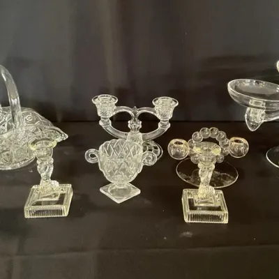 vintage pressed and cut glass!