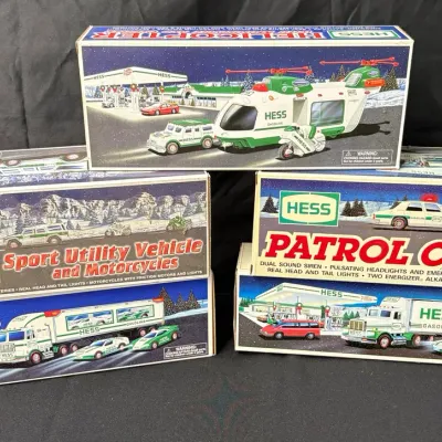 Lot of 5 Vintage Hess Toy Trucks - New in Box