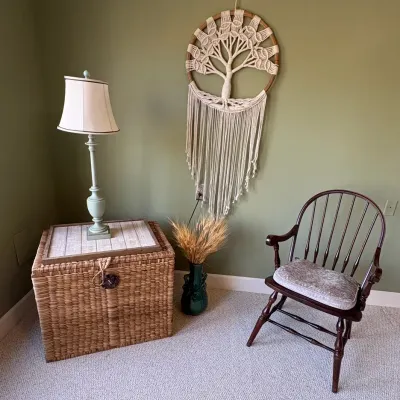 Boho-Chic Interior Decor Lot - 5-Piece Estate Collection