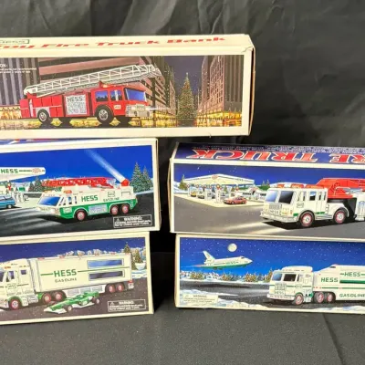 Vintage Hess Toy Truck Lot of 5 New in Box
