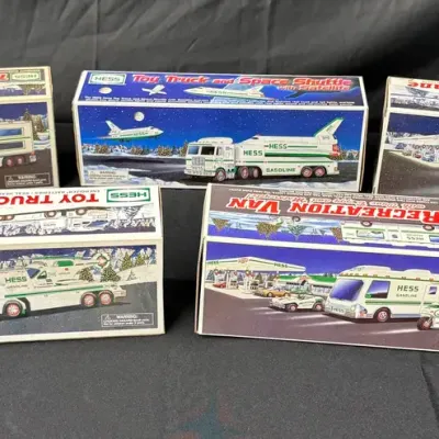 Lot of 5 Vintage Hess Toy Trucks - New in Box (1998–2006 Collection)