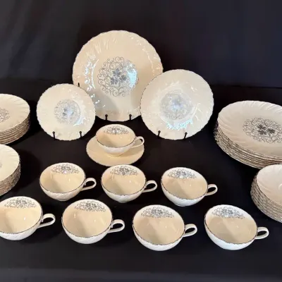40-Piece (8 - 5 Piece Place Sets) Discontinued Lenox China Set “VALERA” - Stunning!
