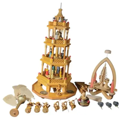 DG606 VTG Erzgebirge Multi-Tiered German Christmas Pyramids