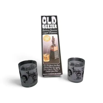 DG224 "Old Geezer" Liquor Dispenser With Two Glasses
