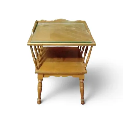 DG917 Vintage 2-tier Maple End Table