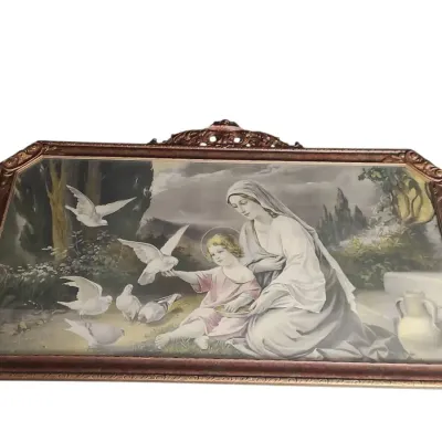 DG128 Madonna of the Doves Framed Print