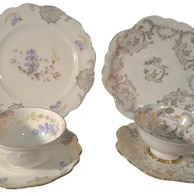 DG604 Vintage Bavaria Porcelain Tea & Dessert Sets