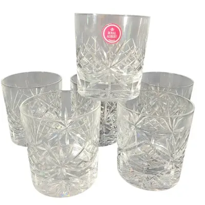 DG600 Set of (6) Royal Albert Crystal Whiskey Tumblers 